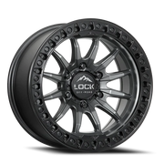 Lock Offroad Trail 20x9 +1 6x139.7mm 106.2mm Matte Grey Ma
