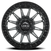 Lock Offroad Trail 20x9 +1 6x139.7mm 106.2mm Matte Grey Ma
