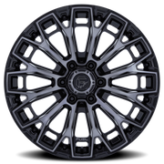 Fuel Trax 20x9 +1 6x139.7mm 106.1mm Gloss Black Machined Face-Dark Tinted Clear
