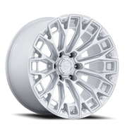 Fuel Trax 17x9 +20 6x139.7mm 106.1mm Gloss Silver Machined Face