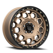 KMC Trek 17x9 +18 5x127mm 71.5mm Matte Bronze Black Lip