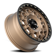 KMC Trek 17x9 +18 5x127mm 71.5mm Matte Bronze Black Lip