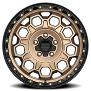 KMC Trek 17x8 +35 5x114.3mm 72.56mm Matte Bronze Black Lip