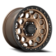 KMC Trek 17x9 +18 6x139.7mm 106.1mm Matte Bronze Black Lip