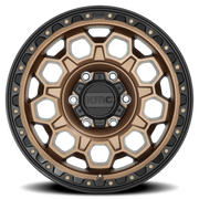 KMC Trek 17x8 +20 6x139.7mm 106.1mm Matte Bronze Black Lip