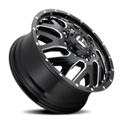 Fuel Triton Dually 22x8.25 +105 8x165.1mm 121.5mm Gloss Black Milled