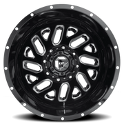 Fuel Triton Dually 20x8.25 -265 8x165.1mm 121.5mm Gloss Black Milled