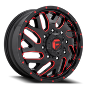 Fuel Triton Dually 20x8.25 +105 8x200mm 142mm Gloss Black Red Tinted Clear
