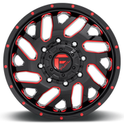 Fuel Triton Dually 20x8.25 +105 8x200mm 142mm Gloss Black Red Tinted Clear