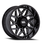 Moto Metal Turbine MO812 20x9 +20 8x170mm 125.1mm Gloss Black Milled