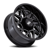 Moto Metal Turbine MO812 20x9 +20 8x170mm 125.1mm Gloss Black Milled