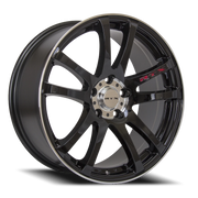 RTX Twin 15x6.5 +38 4x100mm 73.1mm Black Machined