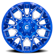 Fuel Twitch 20x9 +1 5x139.7mm 110.2mm Anodized Blue Milled