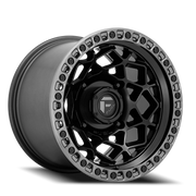 Fuel Unit UTV 15x7 +10 4x156mm 132mm Matte Black Gunmetal Ring