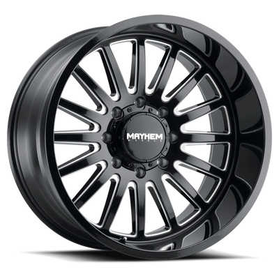 Mayhem Utopia 20x9 +0 8x165.1mm 125.2mm Gloss Black Milled