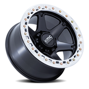 KMC VI Beadlock 17x9 -12 6x139.7mm 110.1mm Satin Black Machined Ring