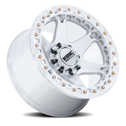 KMC VI Beadlock 17x9 -12 5x127mm 71.5mm Machined Silver