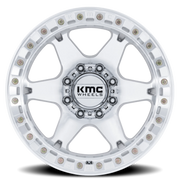 KMC VI Beadlock 17x9 -38 5x127mm 71.5mm Machined Silver