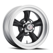 American Racing Torq Thrust D 15x6 +4 5x120.65mm 83.06mm Satin Black Machined Lip