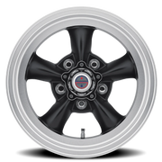 American Racing Torq Thrust D 15x7 -6 5x120.65mm 83.06mm Satin Black Machined Lip