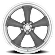 American Racing Classic Torq Thrust II 18x10 +6 5x114.3mm 83.06mm Mag Gray Machined Lip