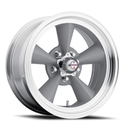 American Racing Torq Thrust Original 17x7 +0 5x139.7mm 83.06mm Vintage Silver Machined Lip