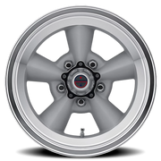 American Racing Torq Thrust Original 17x8 +0 5x114.3mm 83.06mm Vintage Silver Machined Lip