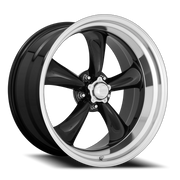 American Racing Torq Thrust II 22x11 +18 5x139.7mm 87.1mm Gloss Black Machined Lip
