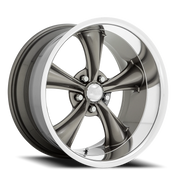 American Racing Boss TT 20x8.5 +2 5x120.65mm 72.56mm Graphite Diamond Cut Lip