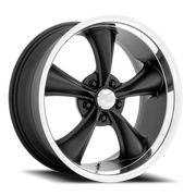 American Racing Boss TT 20x10 +20 5x115mm 72.56mm Textured Black Diamond Cut Lip