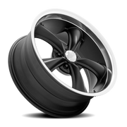 American Racing Boss TT 20x10 +20 5x115mm 72.56mm Textured Black Diamond Cut Lip