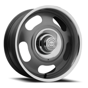 American Racing Rally 17x7 +0 5x120.65mm 78.3mm Mag Gray Polished Lip