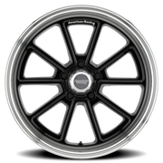 American Racing Draft 18x10 +0 5x127mm 78.3mm Gloss Black Diamond Cut Lip