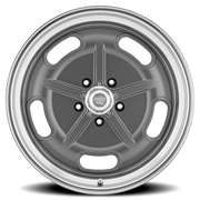 American Racing Salt Flat 17x7 +0 5x114.3mm 72.6mm Mag Gray Diamond Cut Lip