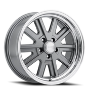 American Racing Mono Cast 17x9 +0 5x120.65mm 76.5mm Mag Gray Machined Lip