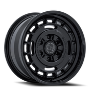 Black Rhino Vagabond 17x8.5 +0 6x139.7mm 106.1mm Matte Black Gloss Black Lip