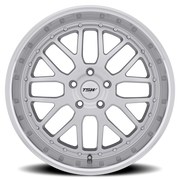 TSW Valencia 18x9.5 +20 5x120mm 76mm Silver Mirror Cut Lip