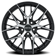 RTX R-Spec Valkyrie 18x8 +40 5x114.3mm 73.1mm Gloss Black Machined