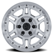 Black Rhino Vanguard 20x9 +15 5x130mm 84.1mm Gloss Silver Machined Face