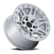Black Rhino Vanguard 17x8.5 +25 6x130mm 84.1mm Gloss Silver Machined Face