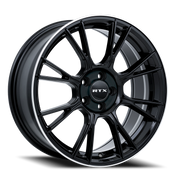 RTX Vapor 17x7.5 +40 5x114.3mm 73.1mm Black Machined