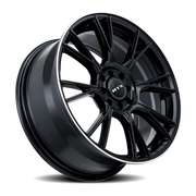 RTX Vapor 17x7.5 +40 5x114.3mm 73.1mm Black Machined