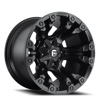 Fuel Vapor 18x9 -12 8x180mm 124.3mm Matte Black