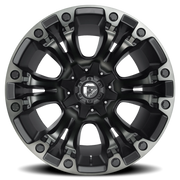 Fuel Vapor 17x9 +1 5x114.3mm 78.1mm Matte Black Double Dark Tint