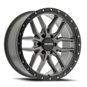 Mayhem Vector 20x9 +18 6x139.7mm 106mm Matte Gunmetal Black Lip
