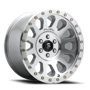 Fuel Vector 17x8.5 +7 6x139.7mm 108mm Machined Diamond Cut Clear Coat