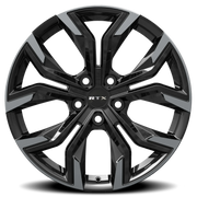 RTX R-Spec Venom 18x7.5 +42 5x114.3mm 67.1mm Gloss Black Machined