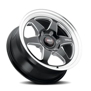 WELD Ventura 6 Drag 20x10 +38 6x139.7mm 106.1mm Gloss Black Milled-Diamond Cut Lip