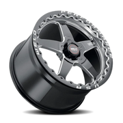 WELD Ventura Beadlock 17x10 +38 5x139.7mm 78.1mm Gloss Black Black Ring