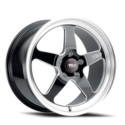 WELD Ventura Drag 17x10 +30 5x115mm 78.1mm Gloss Black Milled-Diamond Cut Lip
